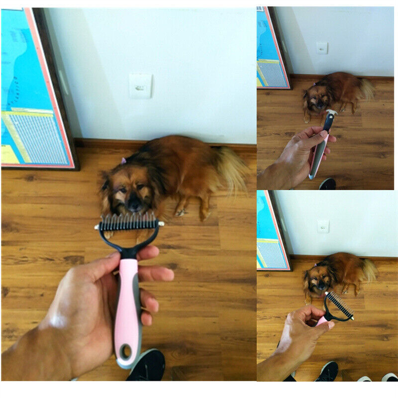Petnomo Dual-Sided Deshedding Brush for Cats & Dogs