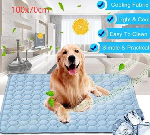 Petnomo Ice Silk Cooling Pad – Breathable Summer Mat for Dogs & Cats