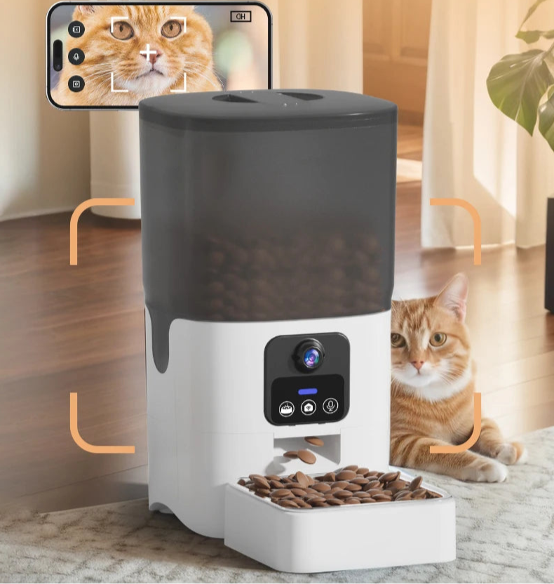 Petnomo Smart 6L Automatic Pet Feeder with HD Camera, Voice, and App Control
