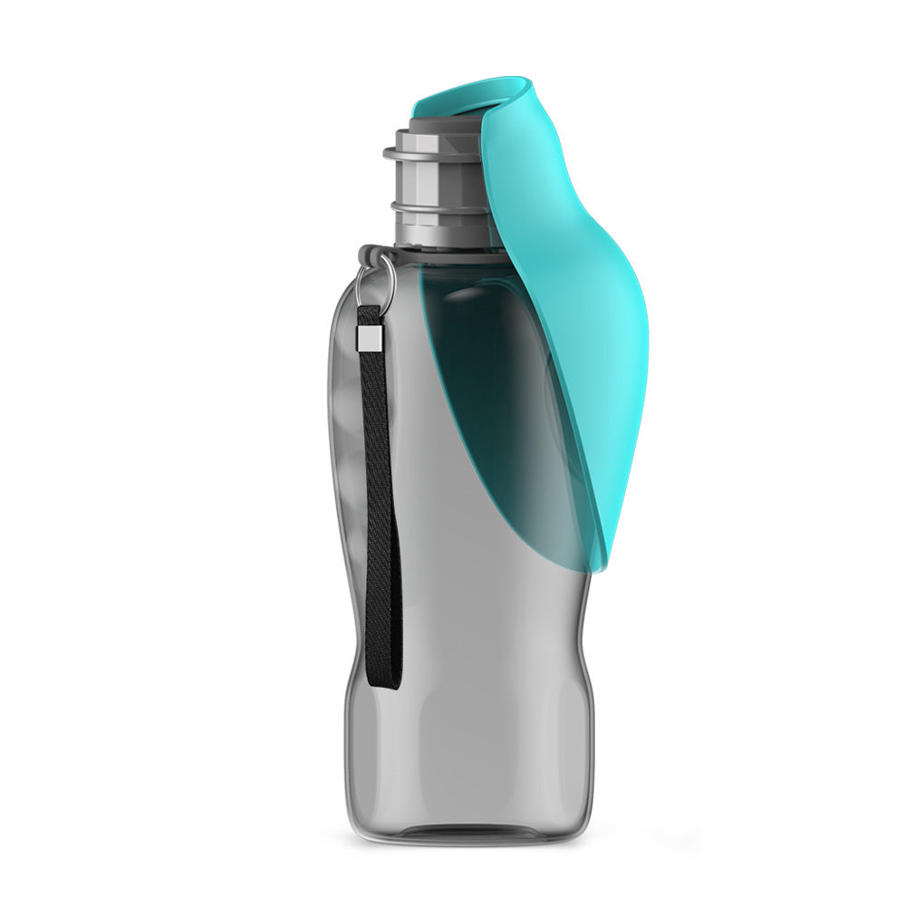 Petnomo 800ml portable water bottle with foldable bowl – leakproof design