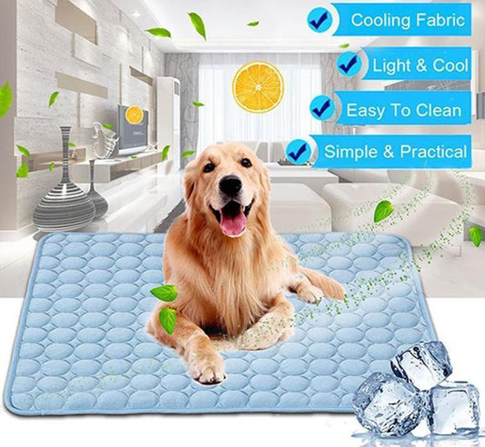 Petnomo Ice Silk Cooling Pad – Breathable Summer Mat for Dogs & Cats