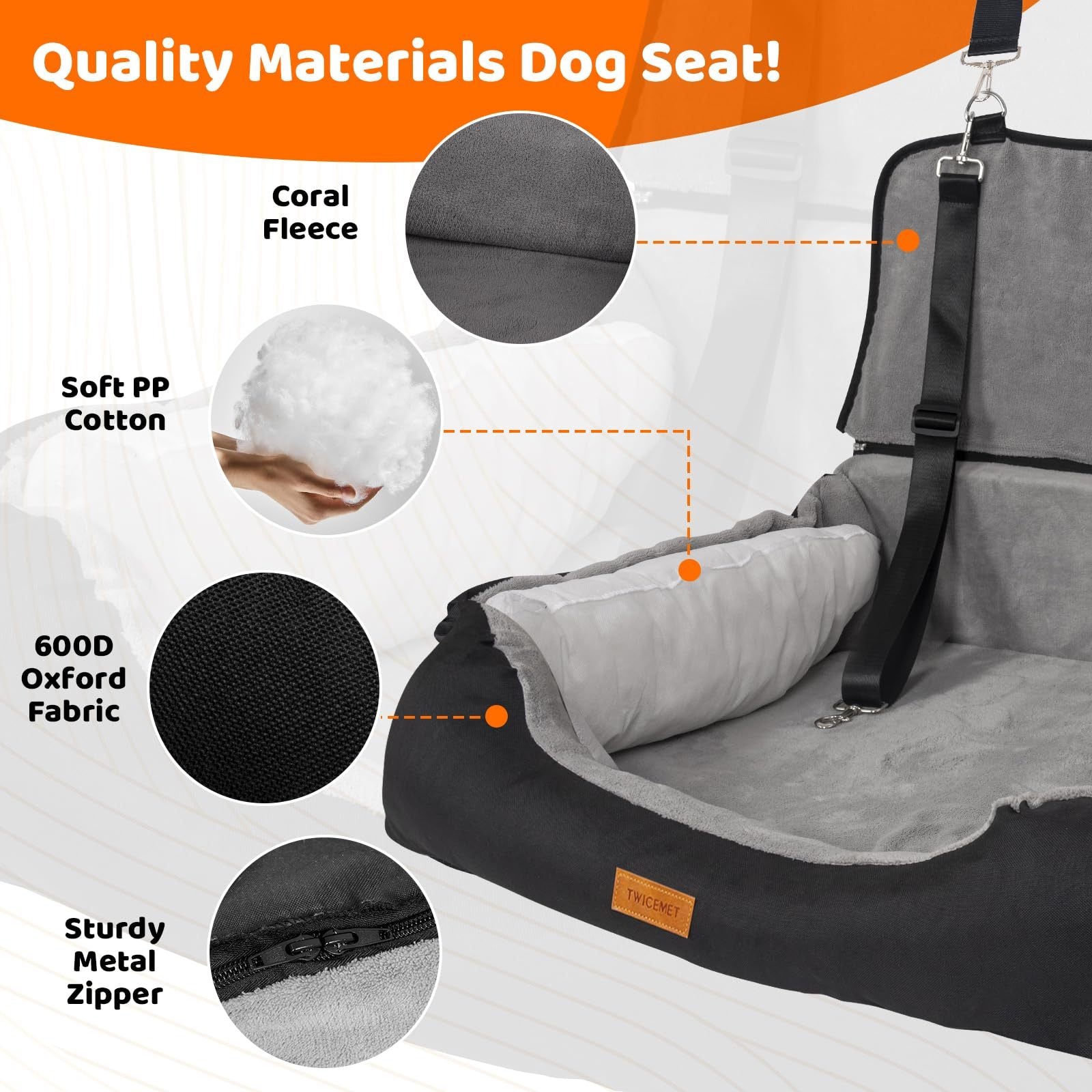 Petnomo Dog Bike Trailer with Mesh Screen