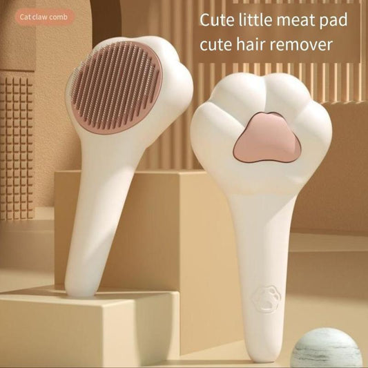 Petnomo™ Paw-Shaped Grooming Brush – Gentle Hair Remover for Dogs & Cats