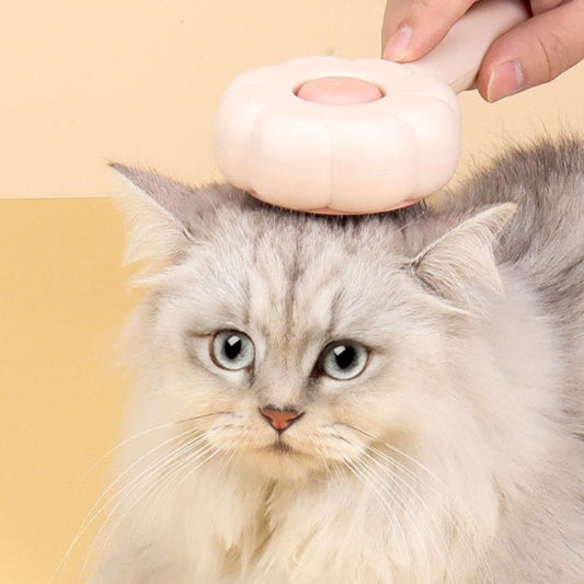 Petnomo™ Paw-Shaped Grooming Brush – Gentle Hair Remover for Dogs & Cats