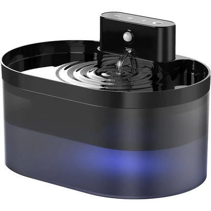 Petnomo cordless cat water fountain with motion sensor and quiet operation