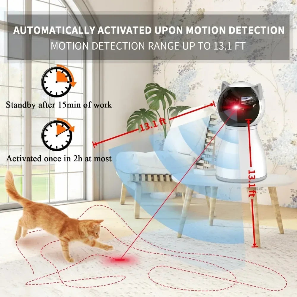 Petnomo Smart Motion Sensor Cat Laser Toy
