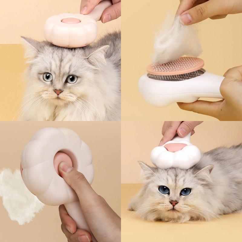 Petnomo Paw-Shaped Grooming Brush, Gentle Hair Remover for Dogs & Cats