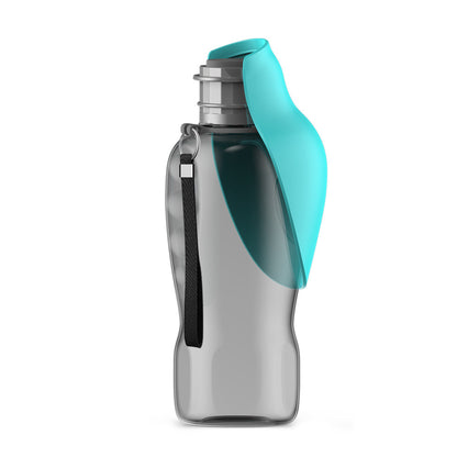 Petnomo 800ml portable water bottle with foldable bowl – leakproof design