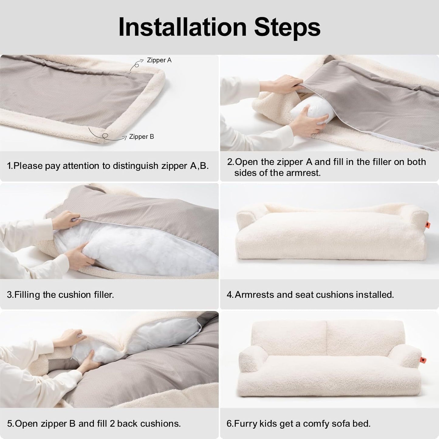 Petnomo Cozy Chenille & Fleece Pet Bed