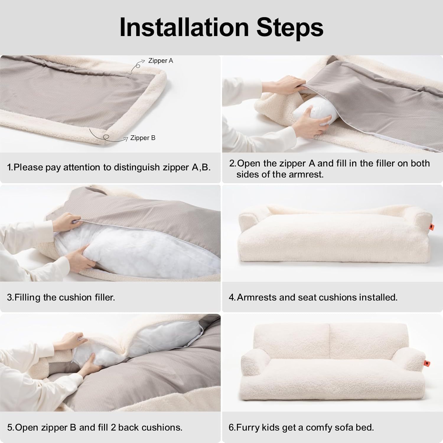 Petnomo Cozy Chenille & Fleece Pet Bed