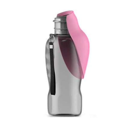 Petnomo 800ml portable water bottle with foldable bowl – leakproof design