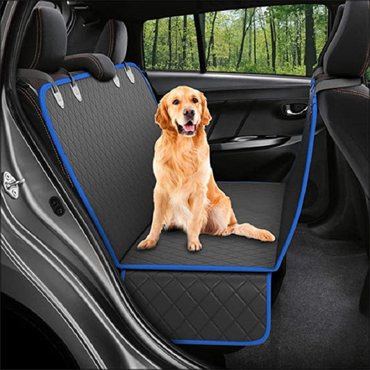 Dog using Petnomo Hammock Car Seat Protector for Dogs